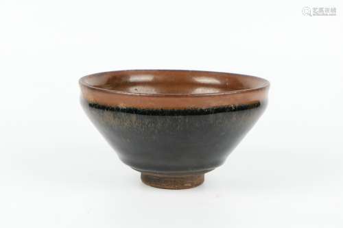 A Chinese Black Glazed Porcelain Tea Cup