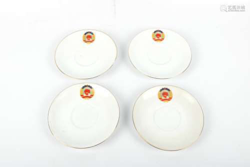 A Set of Four Chinese Porcelain Plates