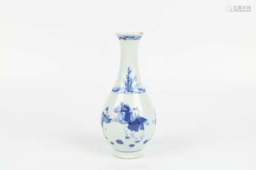 A Chinese Blue and White Porcelain Vase