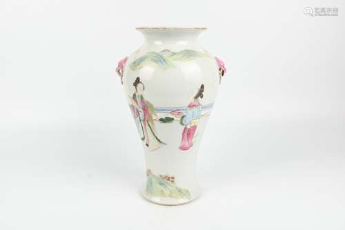 A Chinese Famille-Rose Porcelain Vase