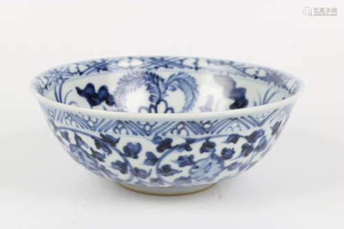 A Chinese Blue and White Porcelain Bowl