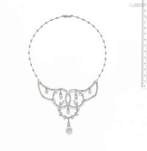 A diamond necklace, circa 1920