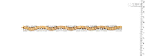 A diamond-set bracelet, by Oscar Heyman, circa 1975