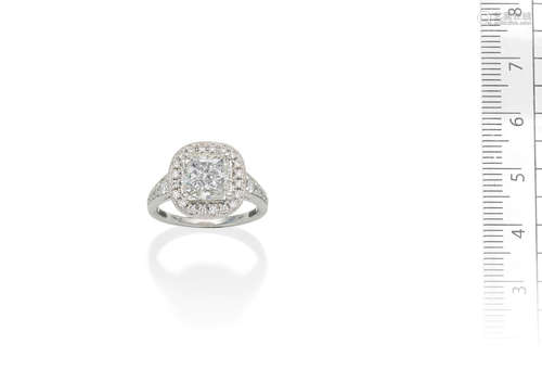 A diamond single-stone ring