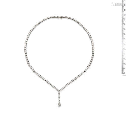 A diamond necklace