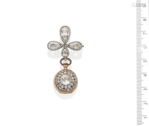 A diamond pendant/watch