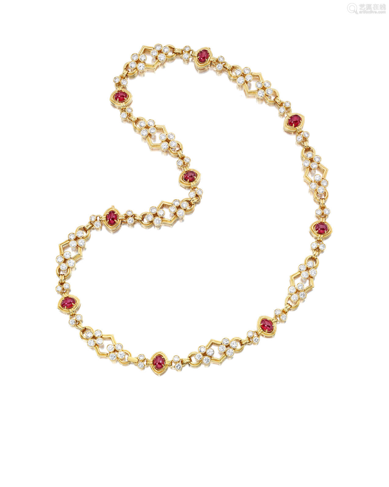 A ruby and diamond necklace, Harry Winston－【Deal Price Picture】