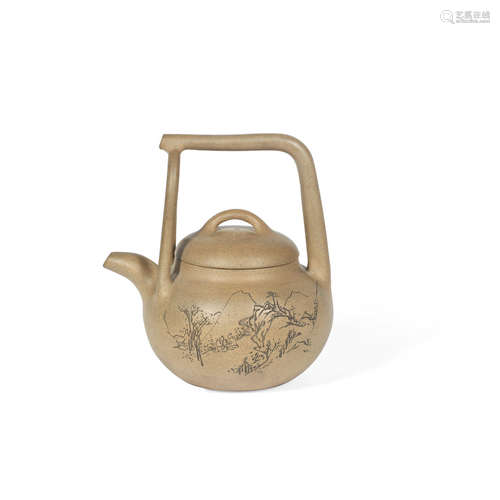 20th century, stamped Shi Liansheng An Yixing teapot and cover