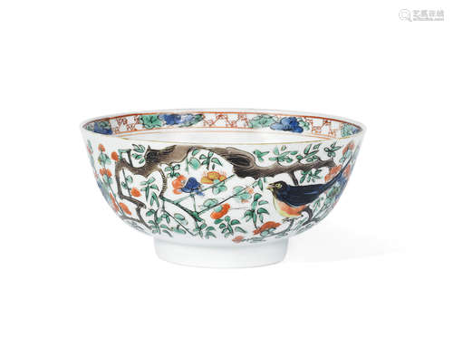 Kangxi A famille verte 'birds and prunus' bowl