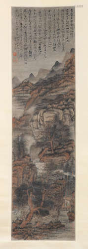 Sage in the mountains In the manner of Kun Can (1612-1674) (Qing Dynasty)