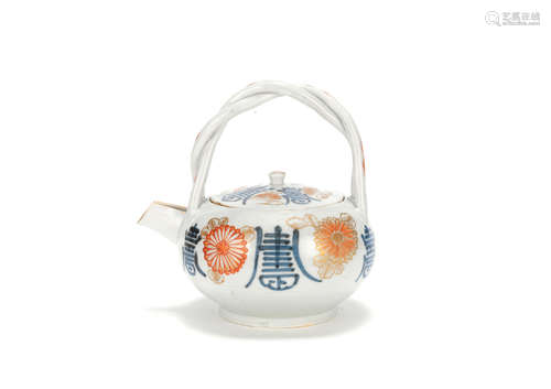 18th century An Arita teapot and cover