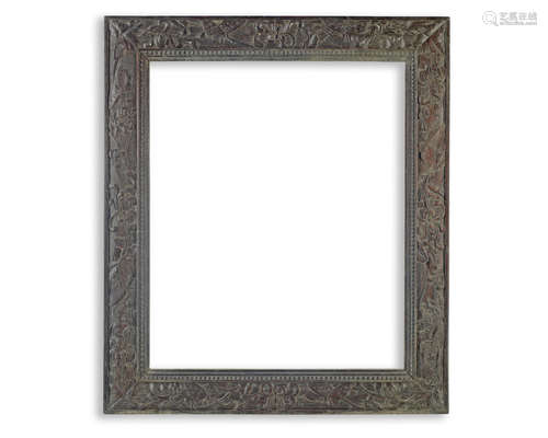 19th century A carved rosewood frame