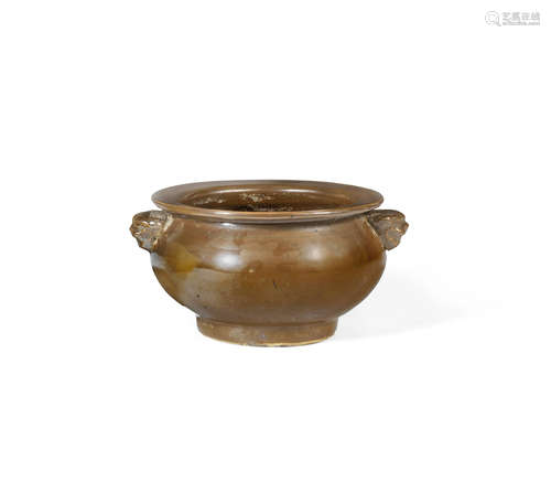 16th/17th century A brown-glazed incense burner