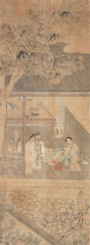 Infant Choosing His Path After Qiu Ying (1494–1552) (20th century)