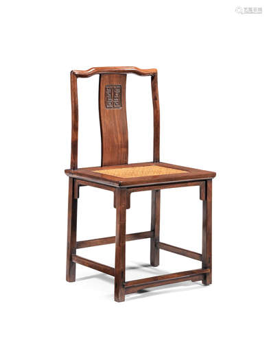 18th century A huanghuali chair, yitongbei