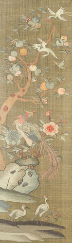 Qing Dynasty A kesi panel