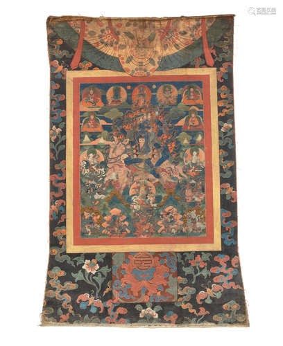 Tibet, 19th century A thangka of Palden Lhamo Dusolma