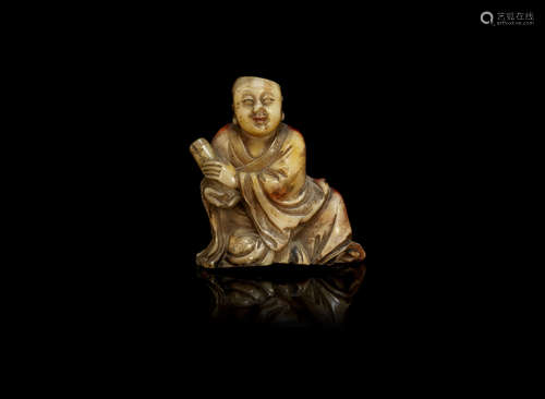 18th century A soapstone carving of a luohan