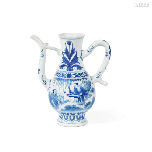 Chongzhen A blue and white ewer