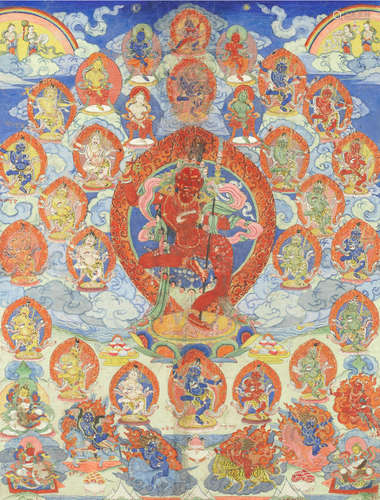 Tibet, 19th century A thangka of Vajravarahi and a thangka of Palden Lhamo