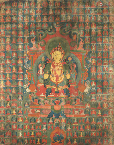 Tibet, 19th century A thangka of Satrig Ersang