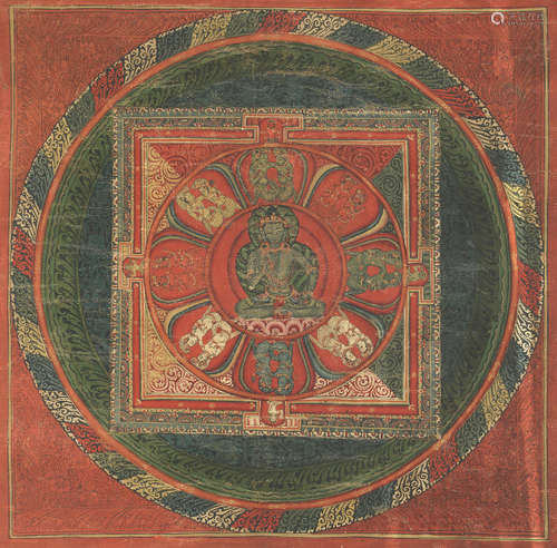 Tibet or Nepal, 17th century A Mandala of Buddha