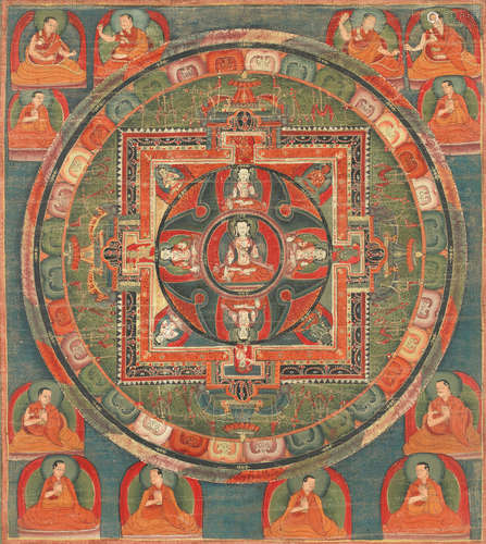 18th century A Mandala of white tara