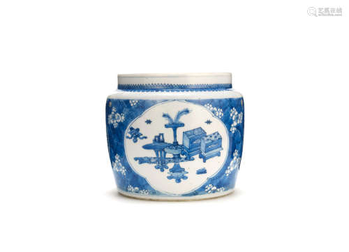 Kangxi A blue and white jar