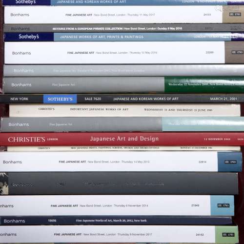 Japanese art auction catalogues circa 2010 including Bonhams, Sotheby's and Christie's (27)