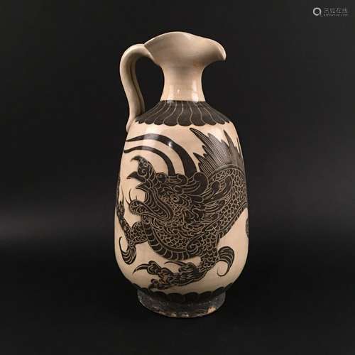 Chinese Cizhou Kiln 'Dragon' Vase