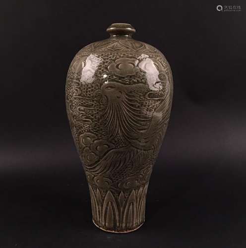 Chinese Yaozhou Kiln Meiping Vase