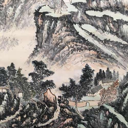 Chinese Hanging Scroll of 'Landscape' Painting