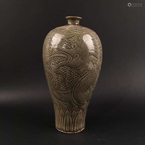 Chinese Yaozhou Kiln Meiping Vase