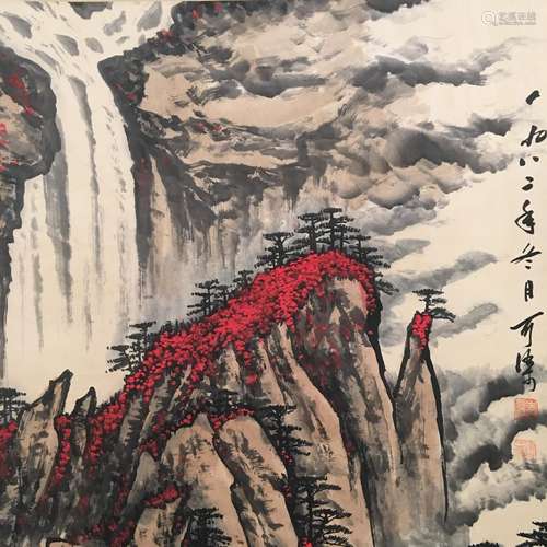 Chinese Hanging Scroll of 'Landscape' Painting