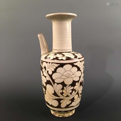 Chinese Cizhou Kiln 'Floral' Pitcher