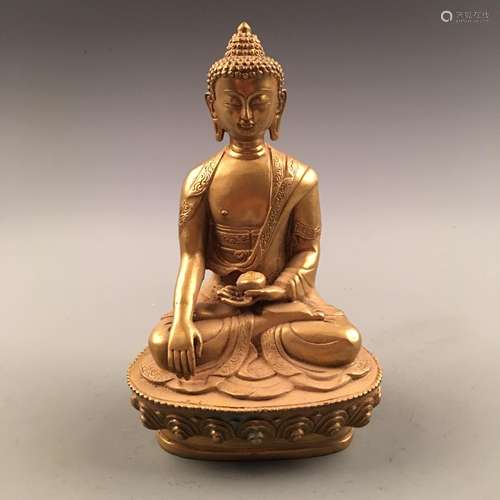 Chinese Gilt Bronze Buddha