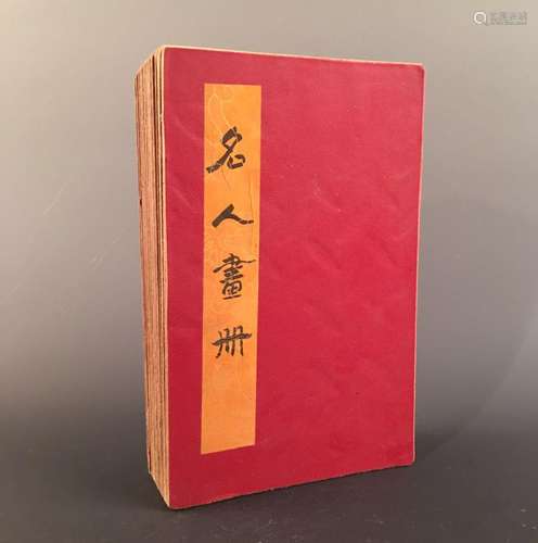 Chinese 'Ming Ren Hua Ce' Painting Album