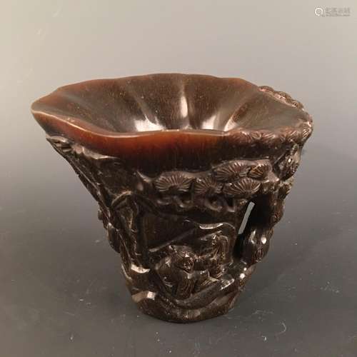 Chinese Ox-Horn Wine Cup