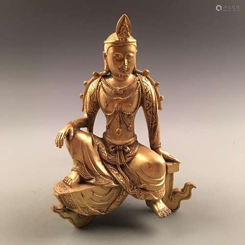 Chinese Gilt Bronze Buddha