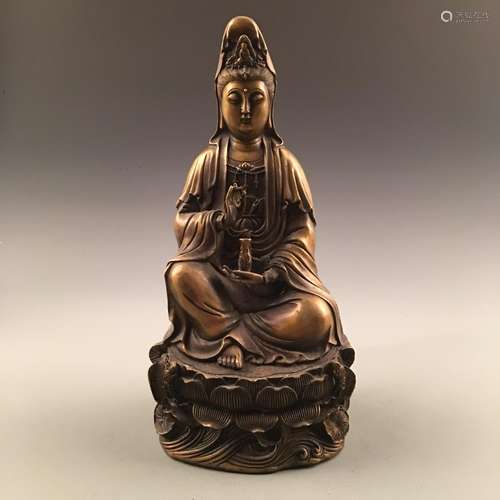 Chinese Gilt Bronze Buddha