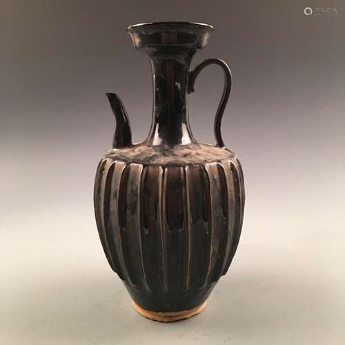 Chinese Black Glazed Pitcher