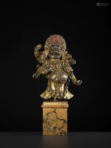 A MING BRONZE OF SHADBHUJA MAHAKALA