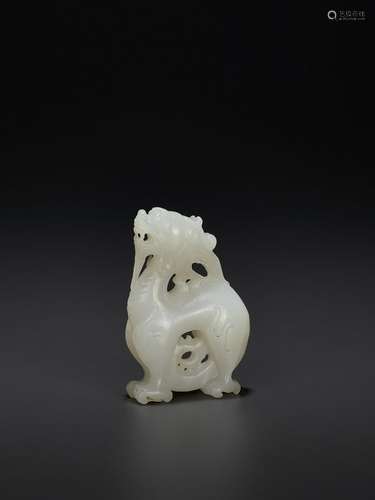 A WHITE JADE QILIN, QIANLONG