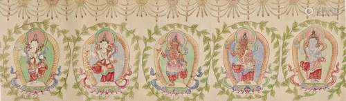 A TEMPLE BANNER, NEPAL 17TH CENTURY