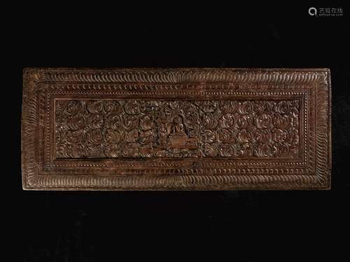 A RARE MANUSCRIPT COVER 17TH CENTURY