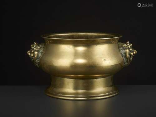 A MASSIVE BRONZE CENSER, 1908