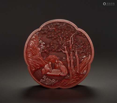 A CINNABAR LACQUER BOX, QIANLONG