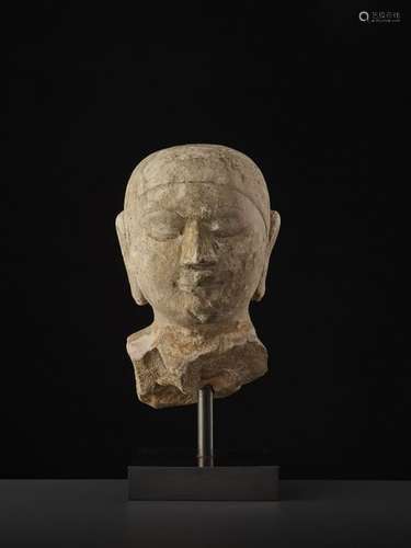 A BURMESE PAGAN SANDSTONE BUST