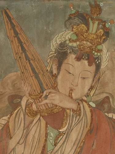 A STUCCO FRESCO, YUAN MING