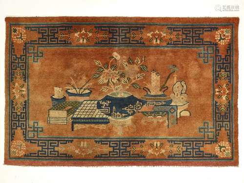 A NINGXIA MEDITATION CARPET, QING